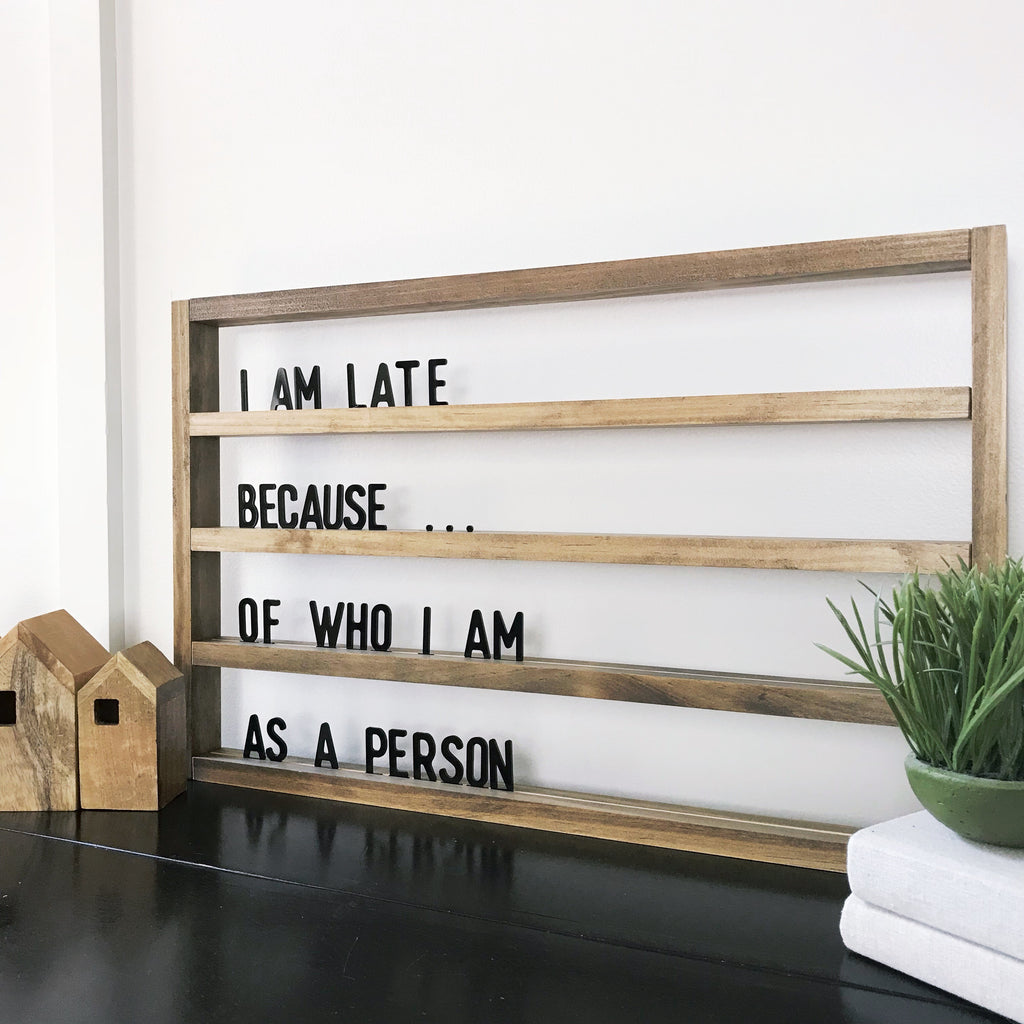 Modern Letter board