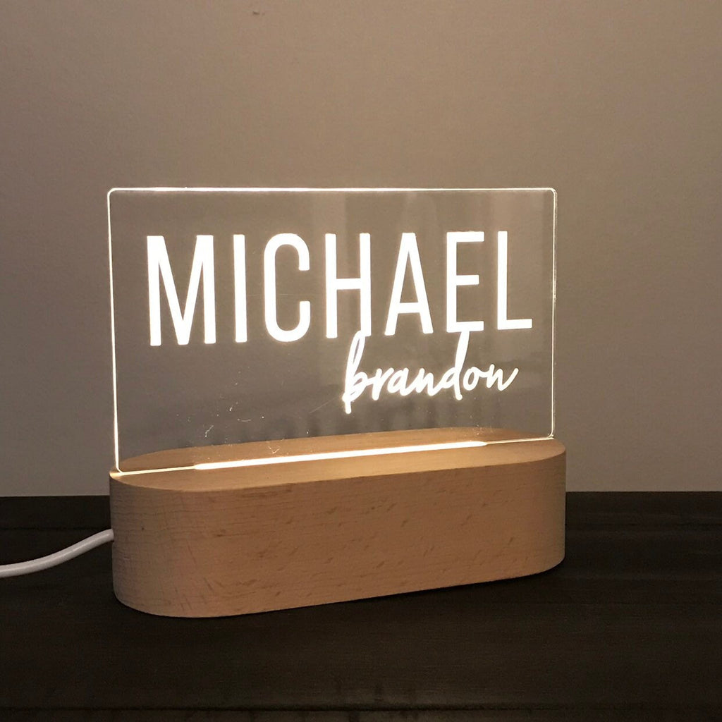 Personalized night light, kids decor, nightlight, led light, nursery decor