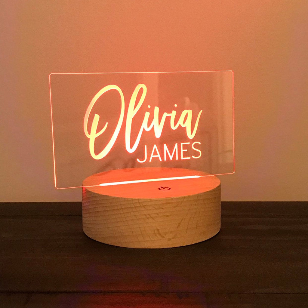 Personalized night light, kids decor, nightlight, led light, nursery decor