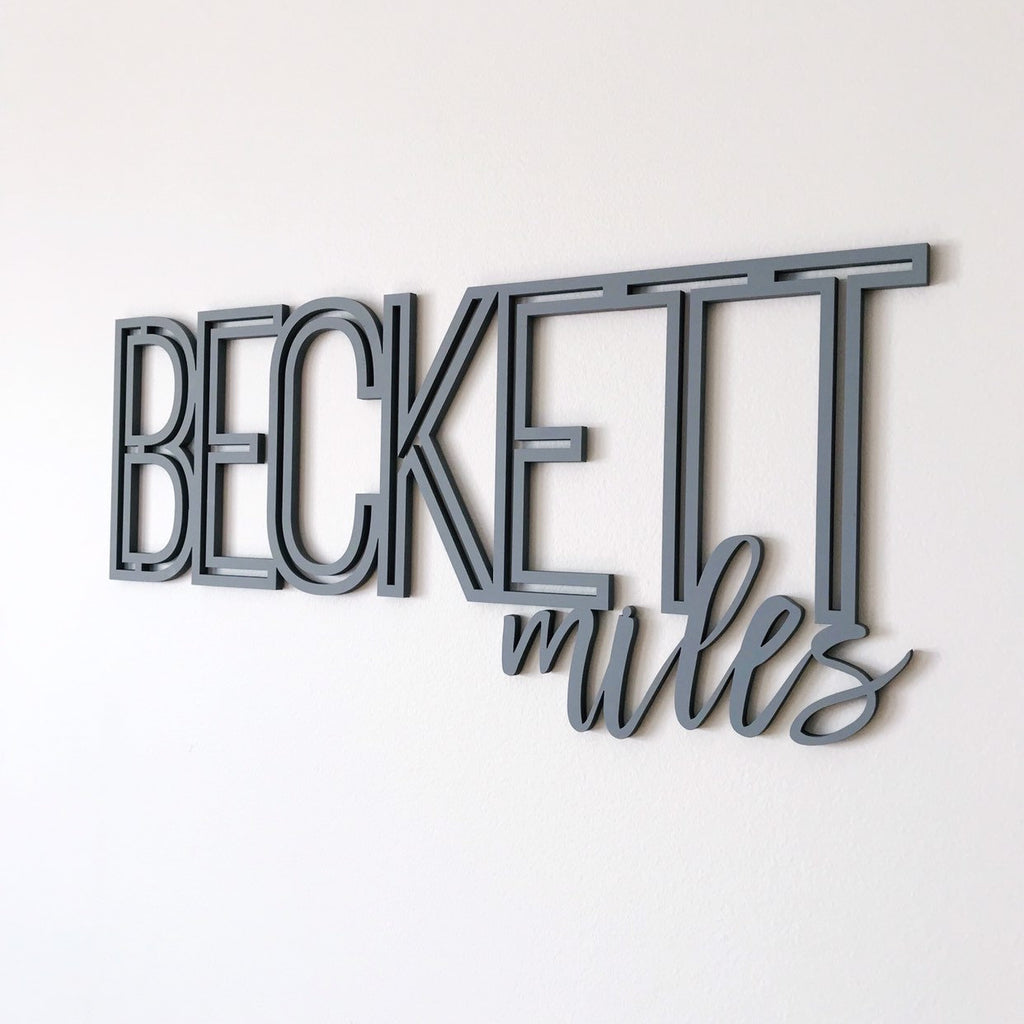 CUT OUT NAME SIGN