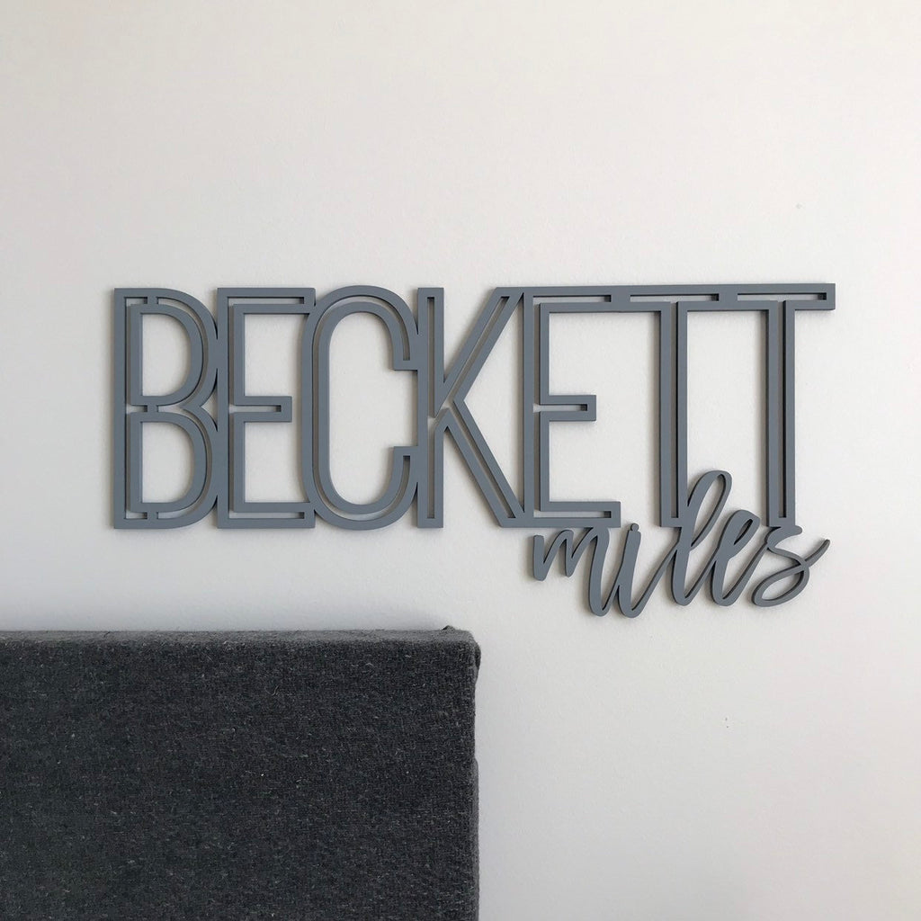 CUT OUT NAME SIGN