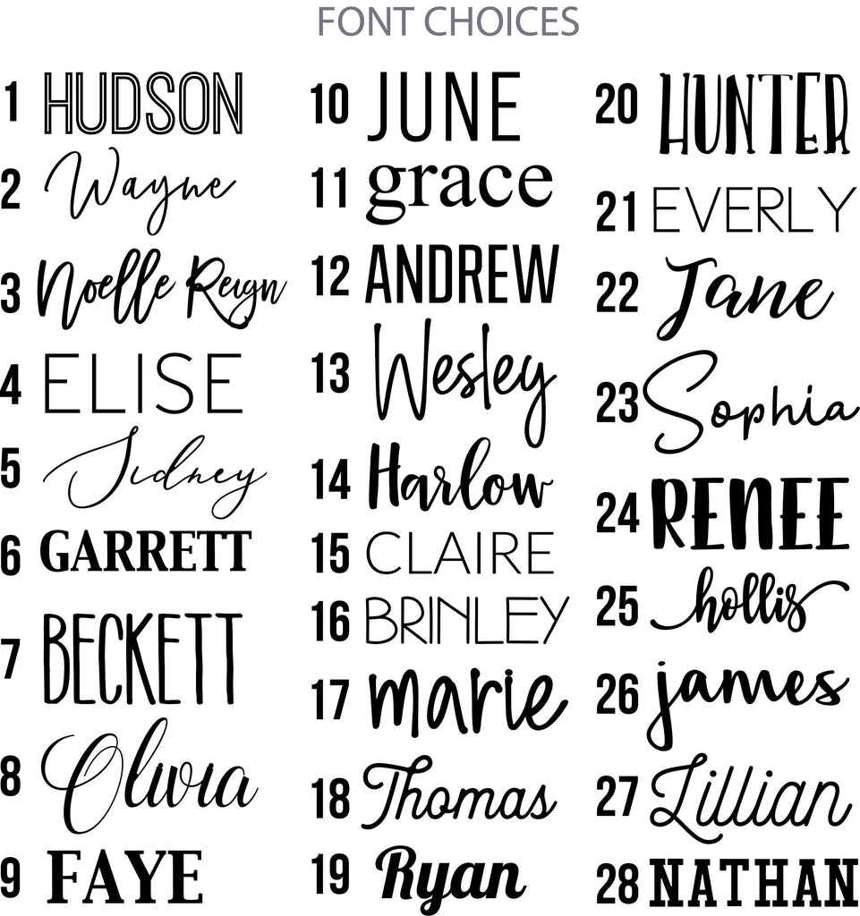 Name sign, NO LETTER LIMIT, 24" round sign, baby name sign for nursery