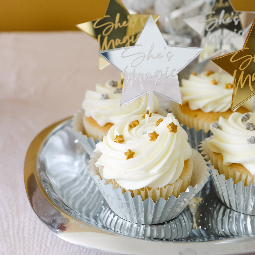 She's magic star cupcake toppers