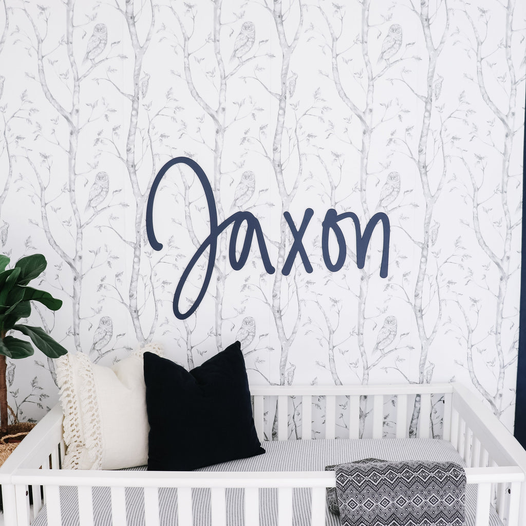 Name sign, nursery name sign, name sign for kids room, cut out name signc