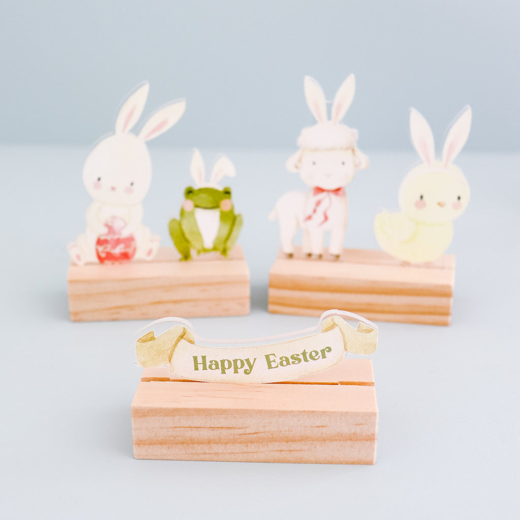Mini Easter playscape, easter basket filler, Montessori easter basket toy, Easter shelf decor, Holiday shelf decorations, Easter mantle