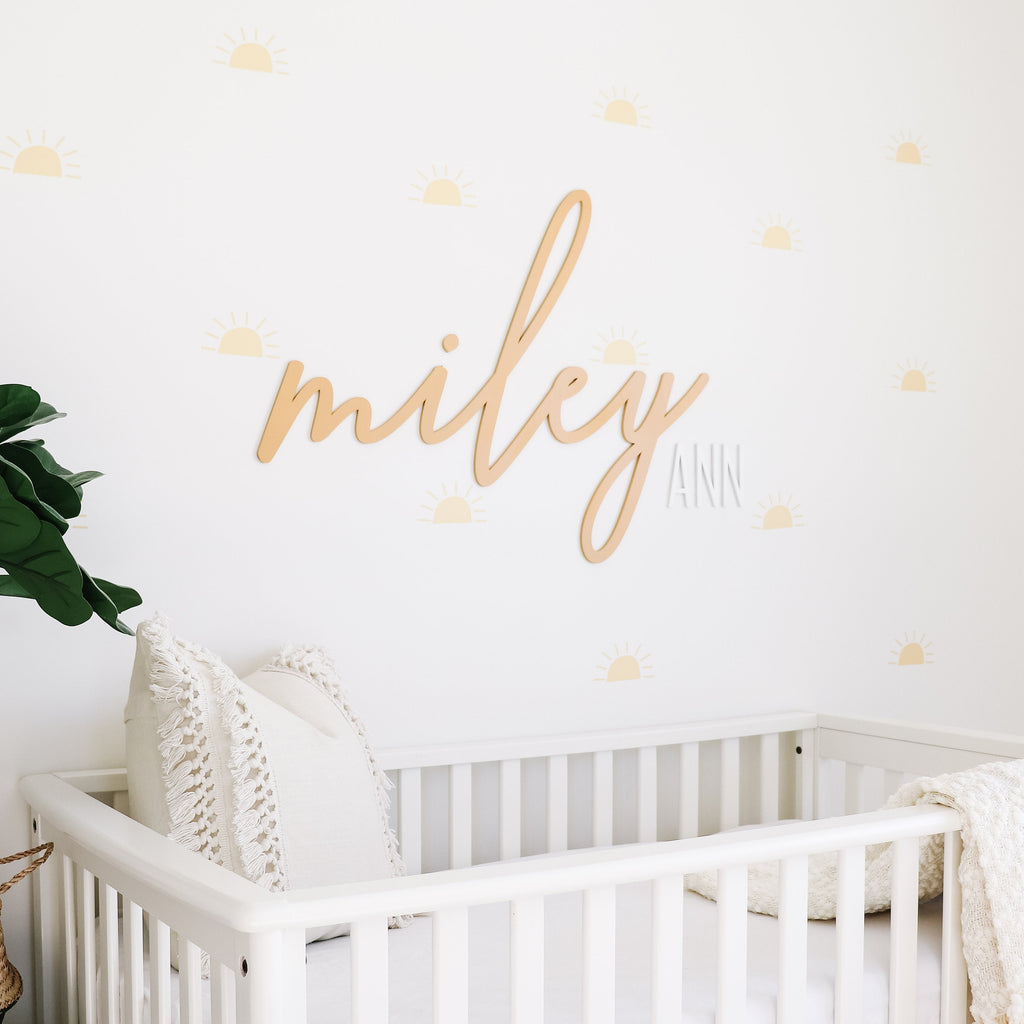 Name sign, nursery name sign, name sign for kids room, cut out name signh