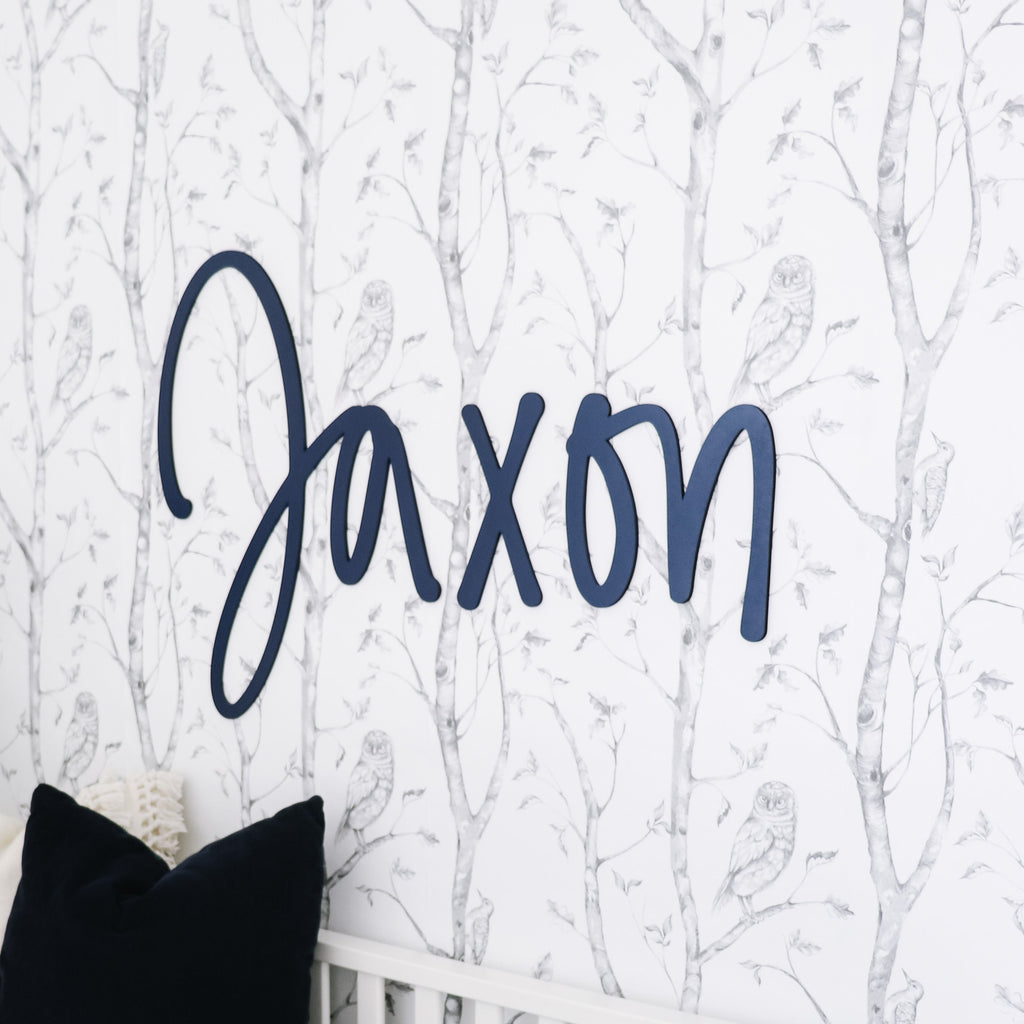 Name sign, nursery name sign, name sign for kids room, cut out name signc