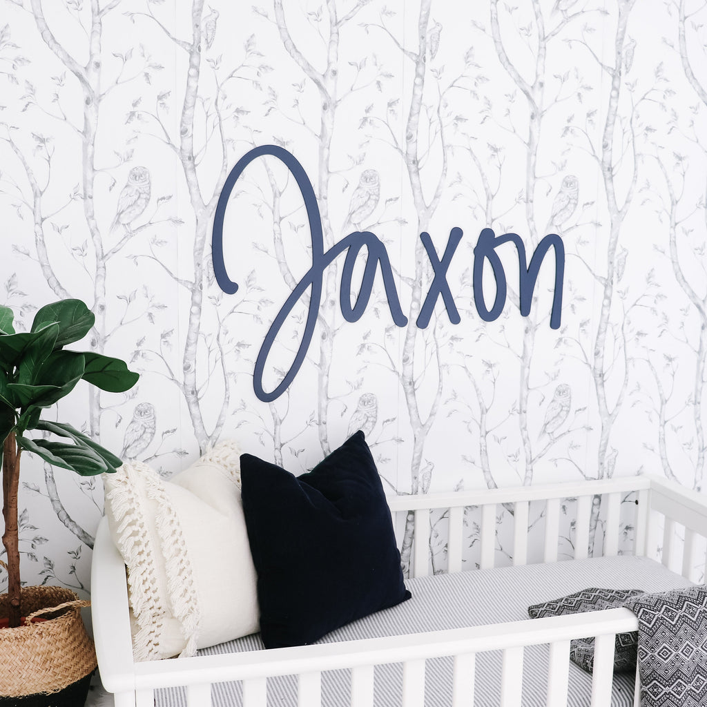 Name sign, nursery name sign, name sign for kids room, cut out name signc