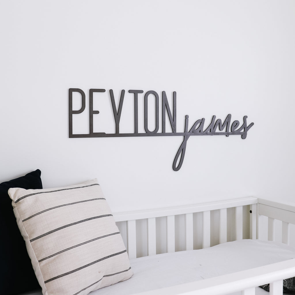 Name sign, nursery name sign, name sign for kids room, cut out name signb