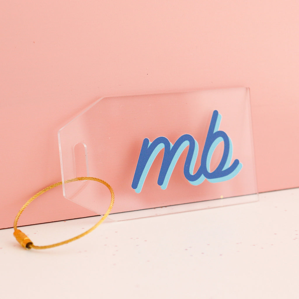 Personalized luggage tag, acrylic luggage tag, acrylic place card names, sorority sister gift, bridesmaid gift, bridesmaid proposalb