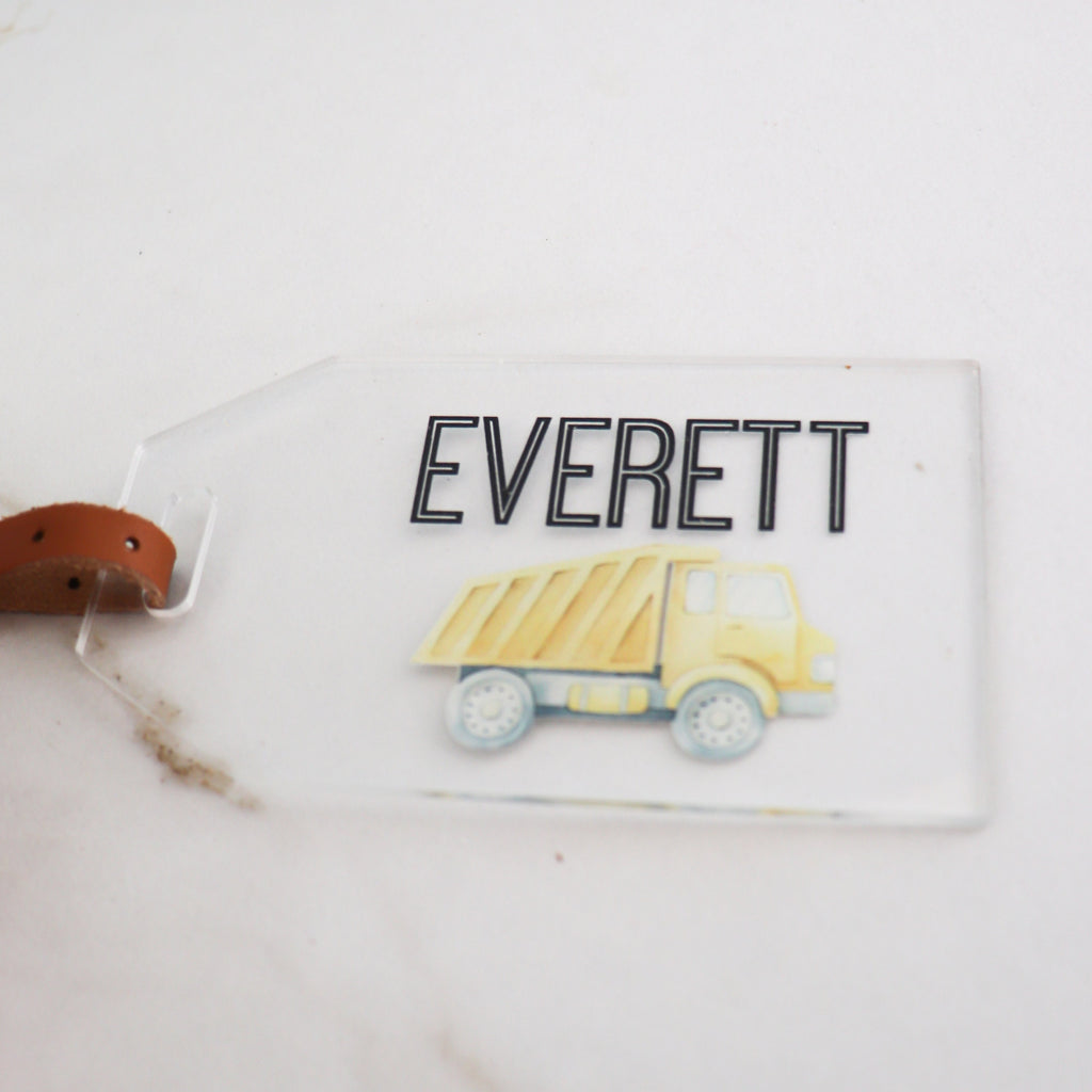 Personalized luggage tag, ring bearer gift, kids gift tag, kids name tag, backpack tag