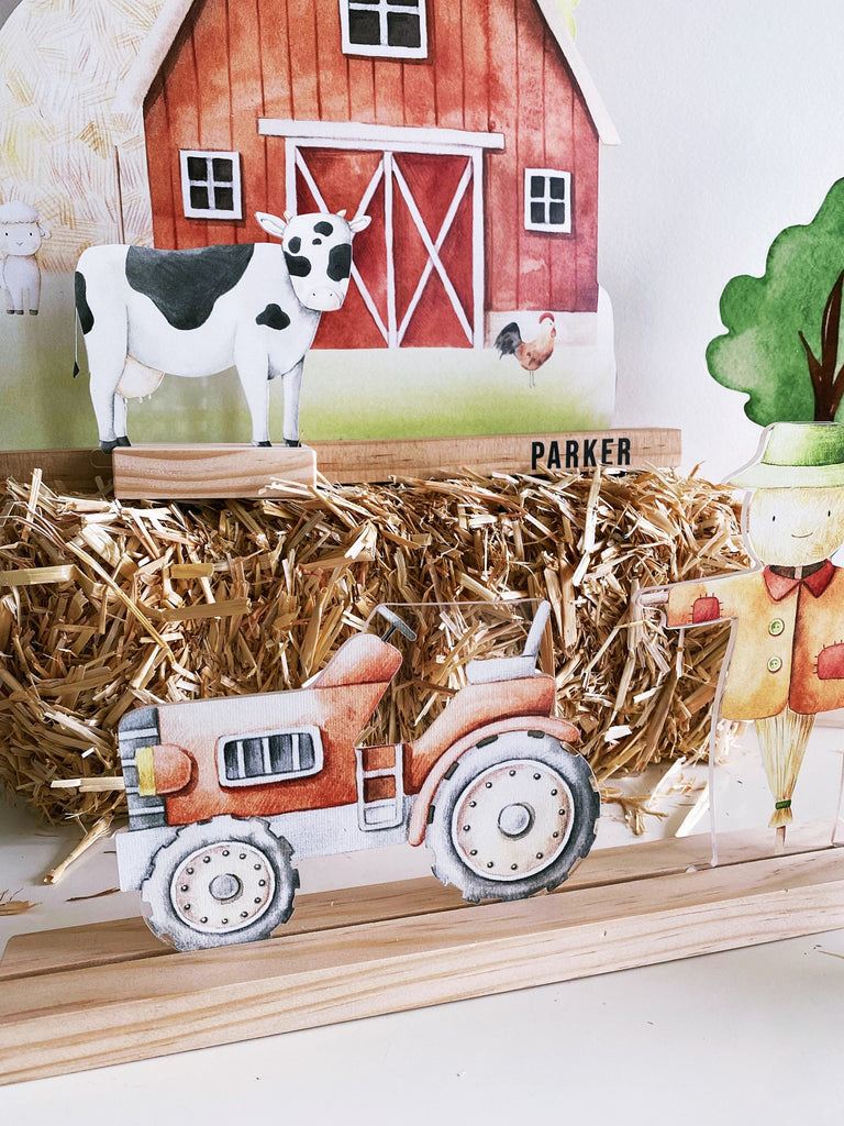 Farm playscape, play room essentials, scene setter, barn animal shelf decor, nursery decor, gifts for kids, personalized Montessori gifts