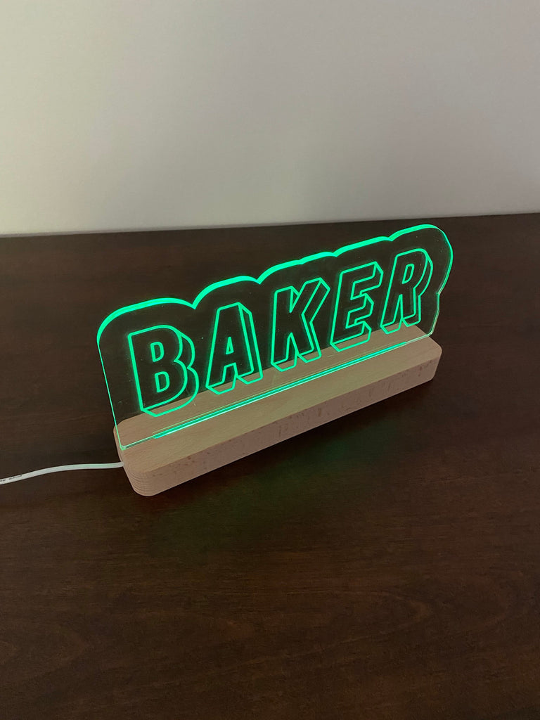 Personalized night light XL, nightlight, led light, Kids led decor, personalized kids gift, teen gift ideas, led shelf decor, neon name sign