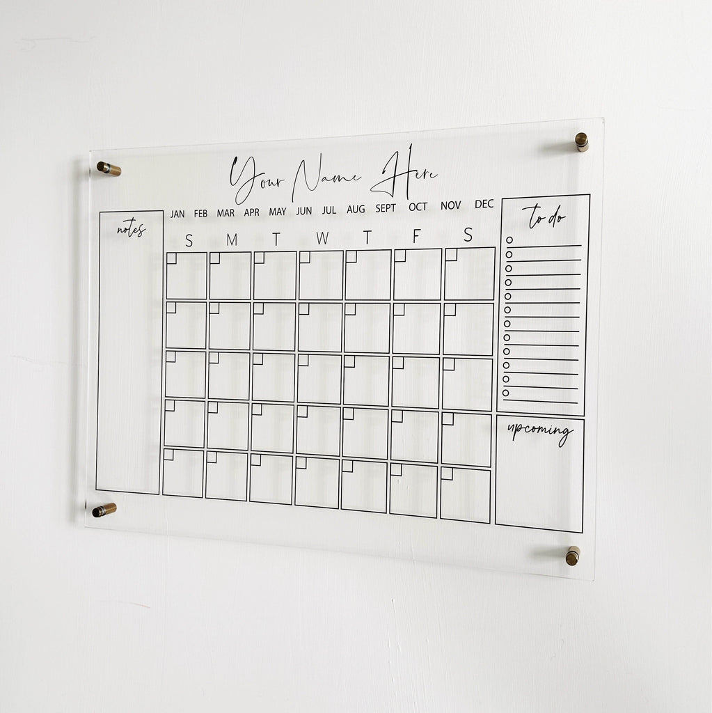 Personalized family calendar