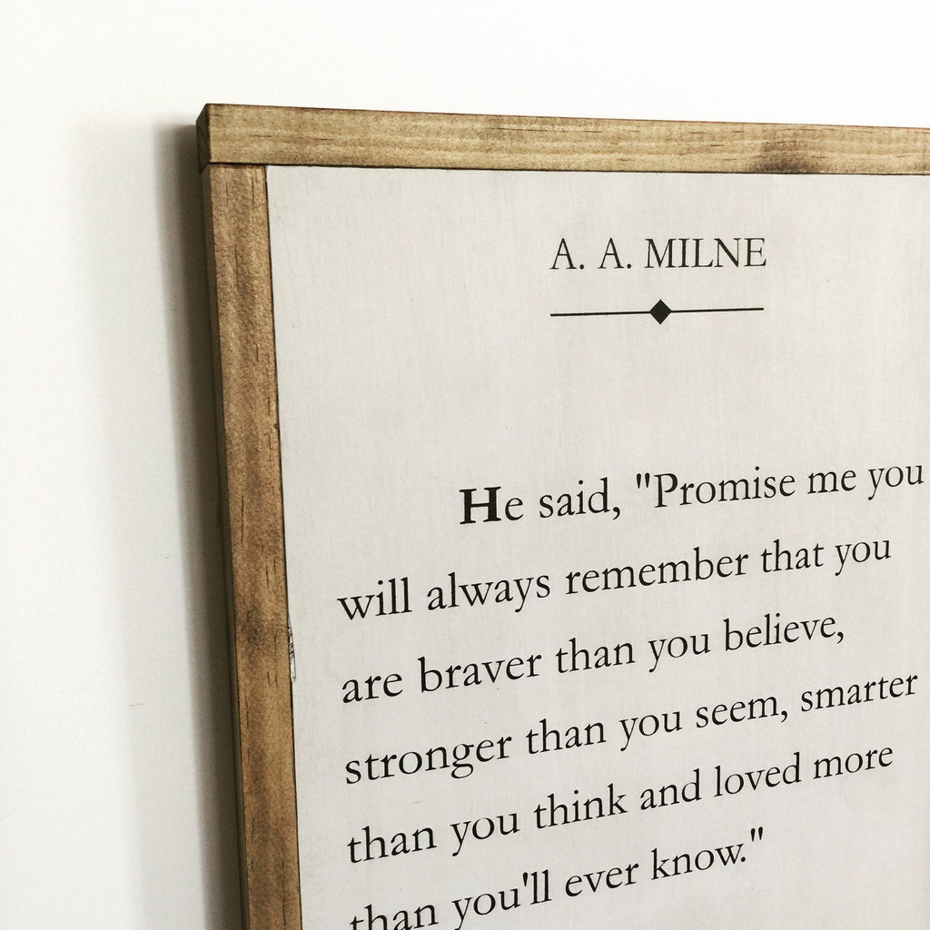 BOOK PAGE - A.A. MILNE - LARGE