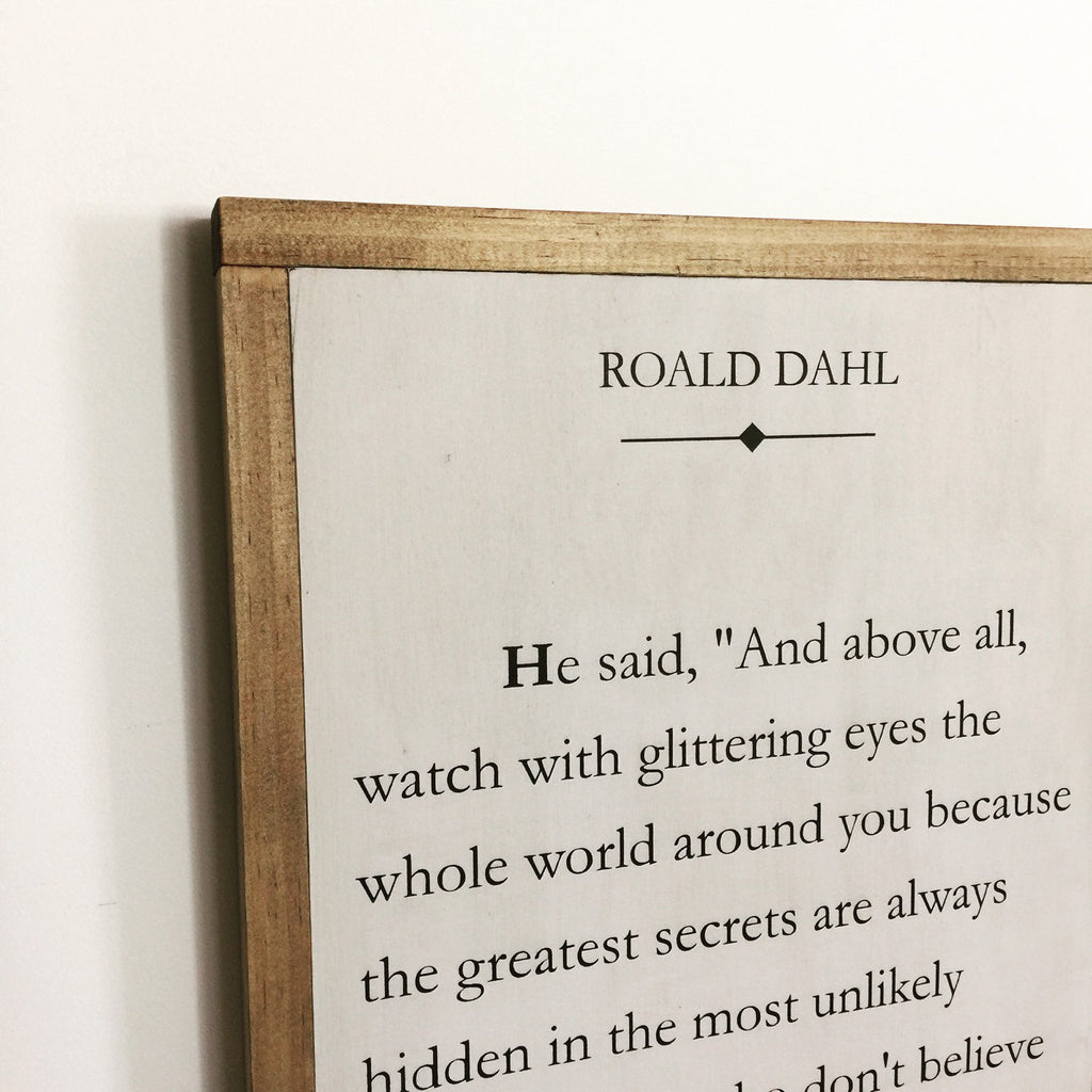 BOOK PAGE - DAHL MAGIC - LARGE